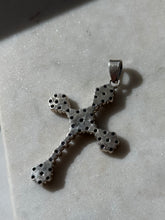 Load image into Gallery viewer, Solid Sterling Silver Tanzanite Cross Pendant
