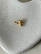 Load image into Gallery viewer, Italian Mini Puffy Fish 14k Gold Charm
