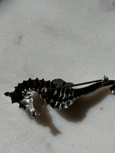Load image into Gallery viewer, Vintage Seahorse Beau Sterling Silver Brooch
