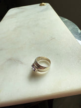 Load image into Gallery viewer, Vintage Amethyst Sterling Silver Ring Size 5
