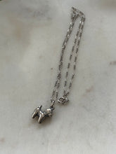 Load image into Gallery viewer, Vintage Sterling Silver Dog Necklace 15”
