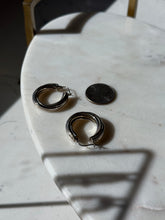 Load image into Gallery viewer, Ribbed Tubular Sterling Silver Hoops
