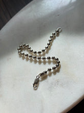 Load image into Gallery viewer, Vintage Ball Chain Sterling Silver Bracelet 9”
