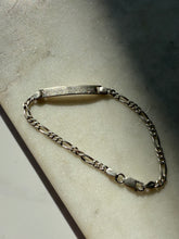 Load image into Gallery viewer, Vintage Engraved Sterling Silver ID Bracelet 7.5”
