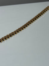 Load image into Gallery viewer, Vintage Solid 14k Yellow Gold Natural Diamond S-Link Tennis Bracelet 7”
