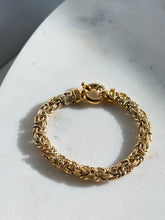 Load image into Gallery viewer, Byzantine Gold Vermeil Bracelet w/ Sailor Bolt Clasp 7.25”
