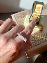 Load image into Gallery viewer, Sterling Silver CZ Omega Ring Size 7
