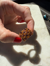 Load image into Gallery viewer, Garnet &amp; Citrine Gold Vermeil Ring Size 6
