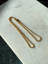 Load image into Gallery viewer, Italian Gold Vermeil Rope Chain 16”
