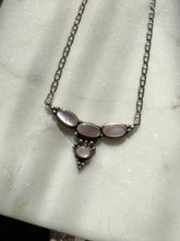 Load image into Gallery viewer, Running Bear Mother of Pearl Necklace 19”

