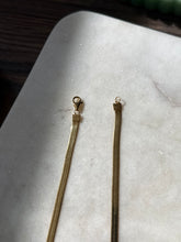 Load image into Gallery viewer, Gold Vermeil Herringbone Chain 24”
