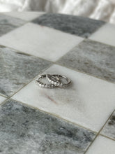 Load image into Gallery viewer, Diamond 14k White Gold Hoop Earrings
