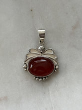 Load image into Gallery viewer, Vintage Carnelian Sterling Silver Pendant
