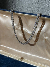 Load image into Gallery viewer, Iced Cuban Curb Link Sterling Silver Chain w/ Box Clasp 16”
