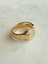 Load image into Gallery viewer, Antique 9k Gold Buckle Ring Size 7
