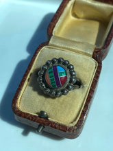 Load image into Gallery viewer, Multistone Inlay Sterling Silver Ring

