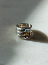 Load image into Gallery viewer, Amethyst, Citrine, Blue Topaz Sterling Silver Ring Size 5.75
