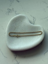 Load image into Gallery viewer, Italian Dainty Gold Vermeil Rope Bracelet 7.5”
