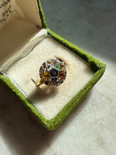 Load image into Gallery viewer, 10k Gold Fill &amp; Sterling Masonic Eastern Star Ring Size 8.25
