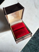Load image into Gallery viewer, Red Velvet Vintage Ring Box USA Made
