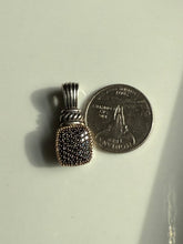 Load image into Gallery viewer, Effy Sterling Silver &amp; 14k Gold Diamond Pendant
