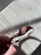 Load image into Gallery viewer, Vintage Mexico Sterling Silver Bangle Bracelet 7.5”
