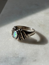 Load image into Gallery viewer, Vintage Opal Sterling Silver Ring Size 8
