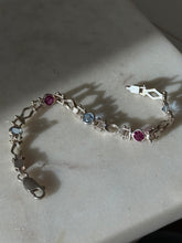 Load image into Gallery viewer, Multicolor Sterling Silver Bracelet 7”
