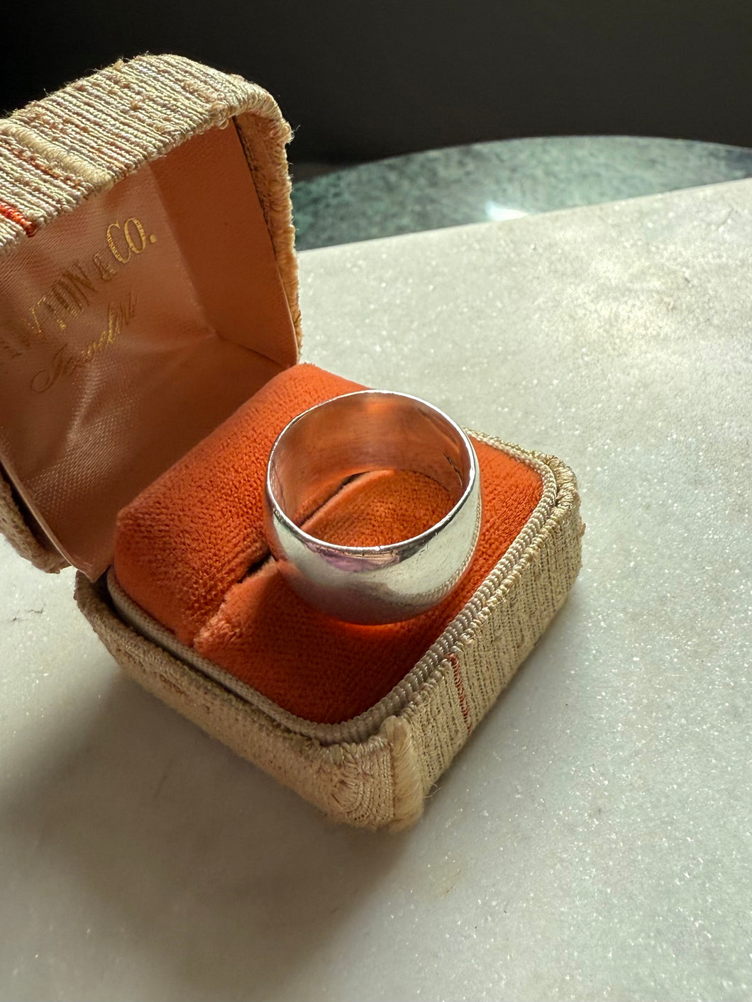 Vintage Mexico Sterling Silver Cigar Band Size 10