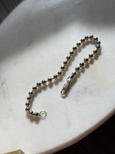 Load image into Gallery viewer, Vintage Ball Chain Sterling Silver Bracelet 9”
