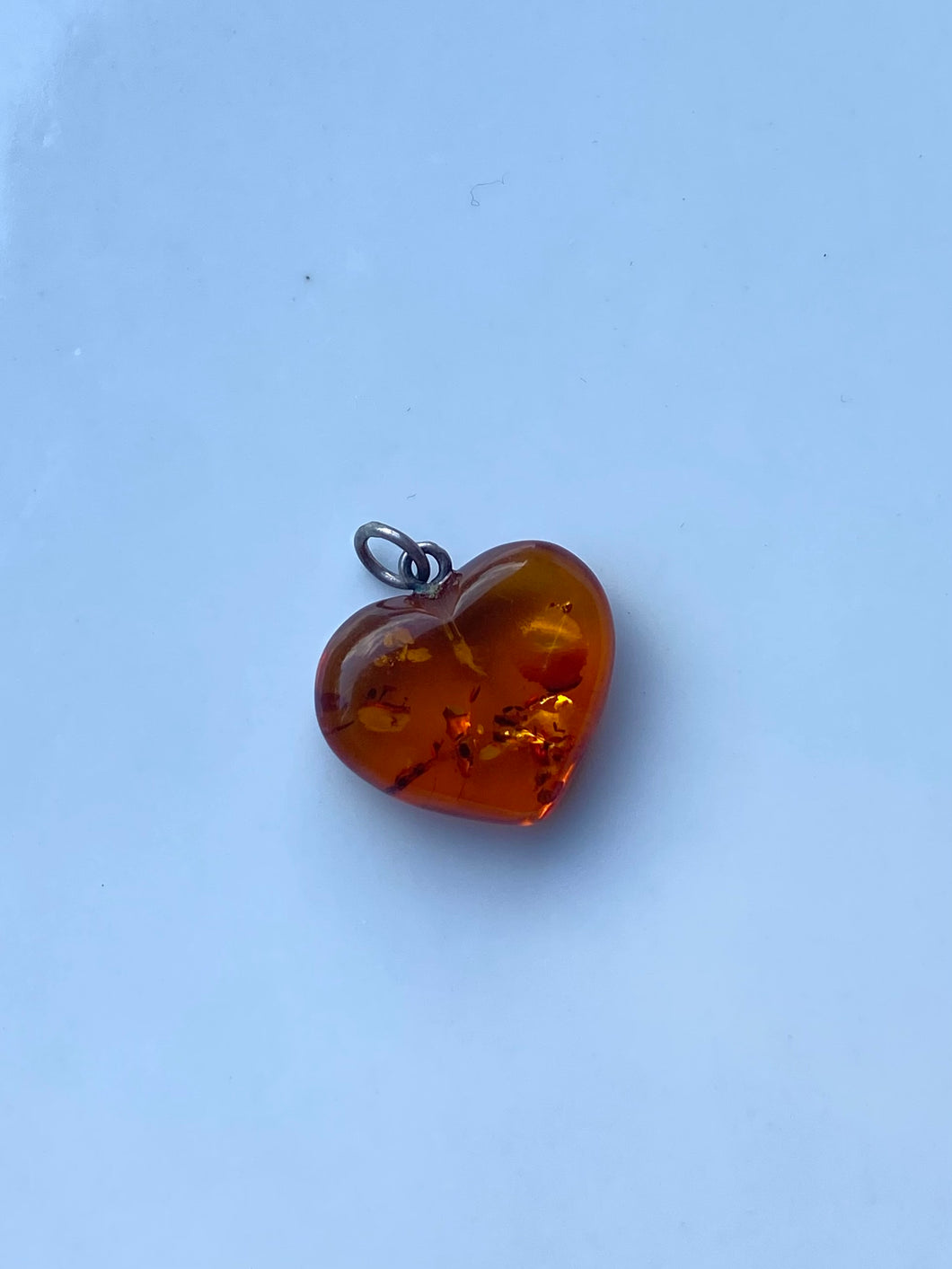 Amber Sterling Silver Pendant