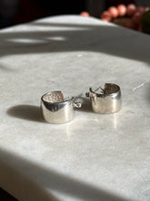 Load image into Gallery viewer, Vintage Wide Sterling Silver Earrings
