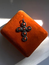 Load image into Gallery viewer, Navajo Coral Sterling Silver Cross Pendant
