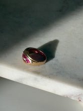 Load image into Gallery viewer, Vintage Solid 14k Gold Ruby &amp; Diamond Ring Size 6.75
