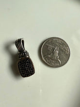 Load image into Gallery viewer, Effy Sterling Silver &amp; 14k Gold Diamond Pendant
