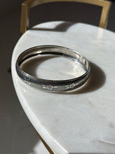 Load image into Gallery viewer, Vintage Floral Sterling Silver Bangle Bracelet
