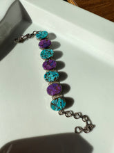 Load image into Gallery viewer, Chunky Sterling Silver Turquoise Bracelet
