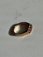 Load image into Gallery viewer, Vintage 1970s Ruby 18k Gold Ring Size 4.25
