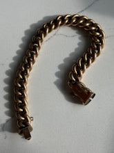 Load image into Gallery viewer, Antique 1/20 12k Gold Fill Curb Bracelet 8”
