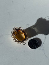 Load image into Gallery viewer, Vintage Gold Plated Costume Jewelry Brooch

