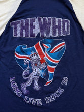 Load image into Gallery viewer, Vintage 1970s The Who Raglan Band Shirt
