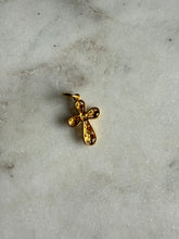 Load image into Gallery viewer, Gold Vermeil Mini Cross Charm
