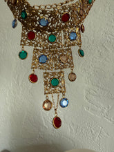 Load image into Gallery viewer, Vintage Goldette Caged Choker Collar Goldtone Necklace
