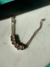 Load image into Gallery viewer, Celestial Slider Charm Sterling Silver Bracelet 6.75”
