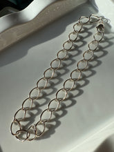 Load image into Gallery viewer, Open Chain Link Sterling Silver Necklace 18”
