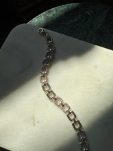 Load image into Gallery viewer, Italian Square Sterling Silver Bracelet 7.75”
