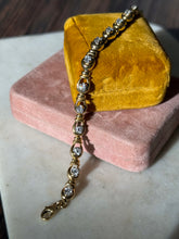 Load image into Gallery viewer, Vintage Solid 18k Yellow Gold 2.0ctw Natural Diamond Bracelet
