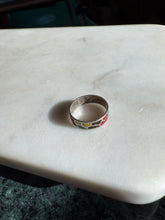 Load image into Gallery viewer, Inlay Sterling Silver Band Size 6.75
