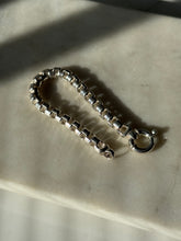 Load image into Gallery viewer, Chunky Box Chain Sterling Silver Bracelet 7”
