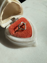 Load image into Gallery viewer, Heart Sterling Silver Ring Size 8.25
